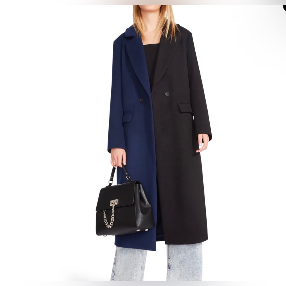 NWT Steve Madden Caroline Jacket Colorblock navy/black